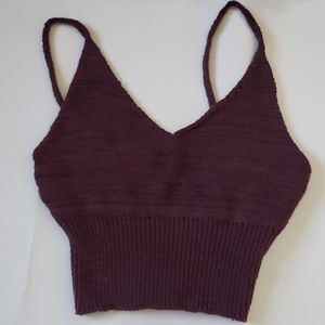 Knit crop top